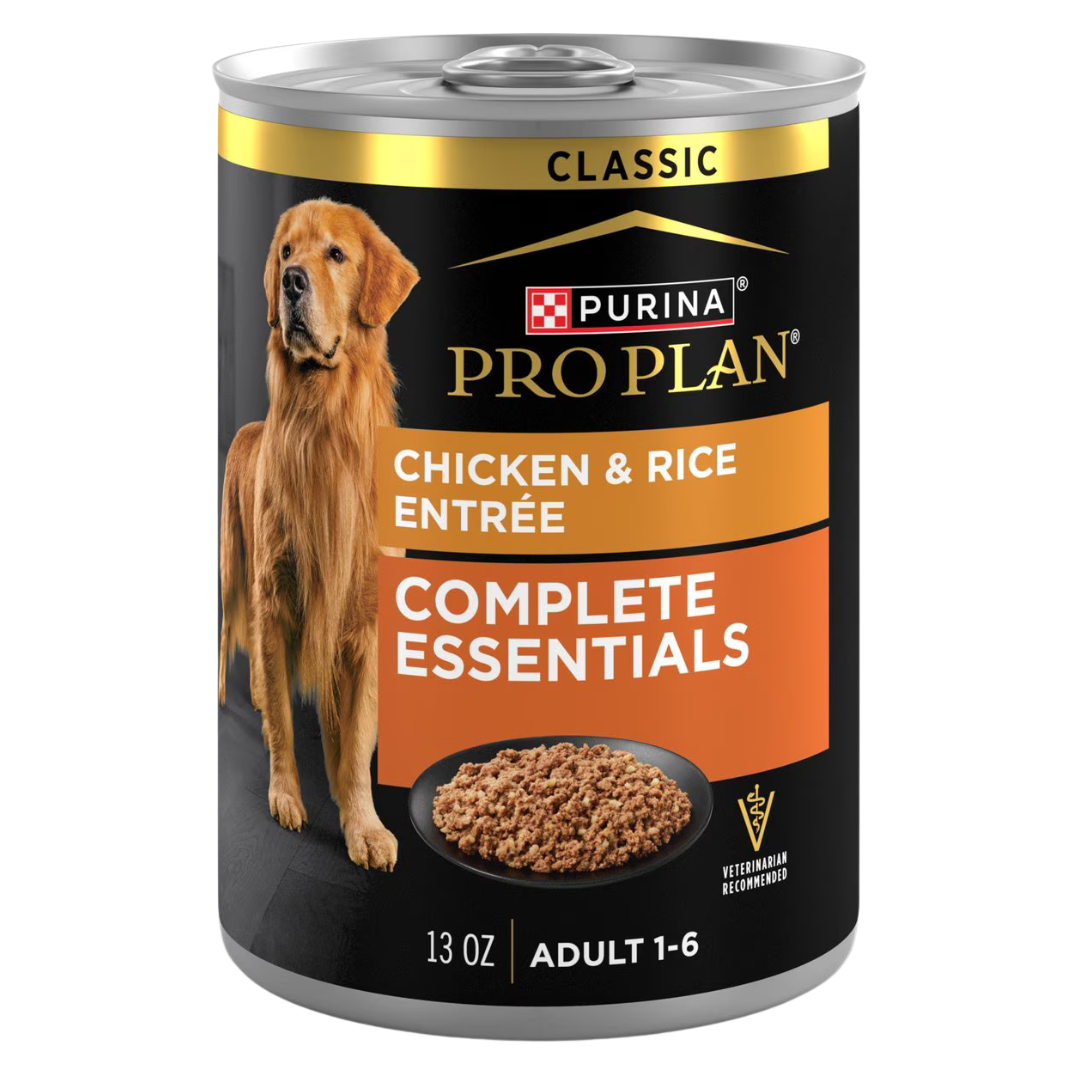 Purina Pro Plan Complete Essentials Adult Chicken & Rice Canned Dog Food