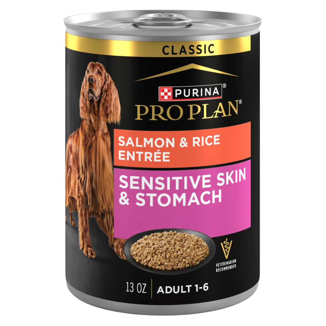 Purina Pro Plan Sensitive Skin & Stomach Salmon & Rice Dog Canned Food