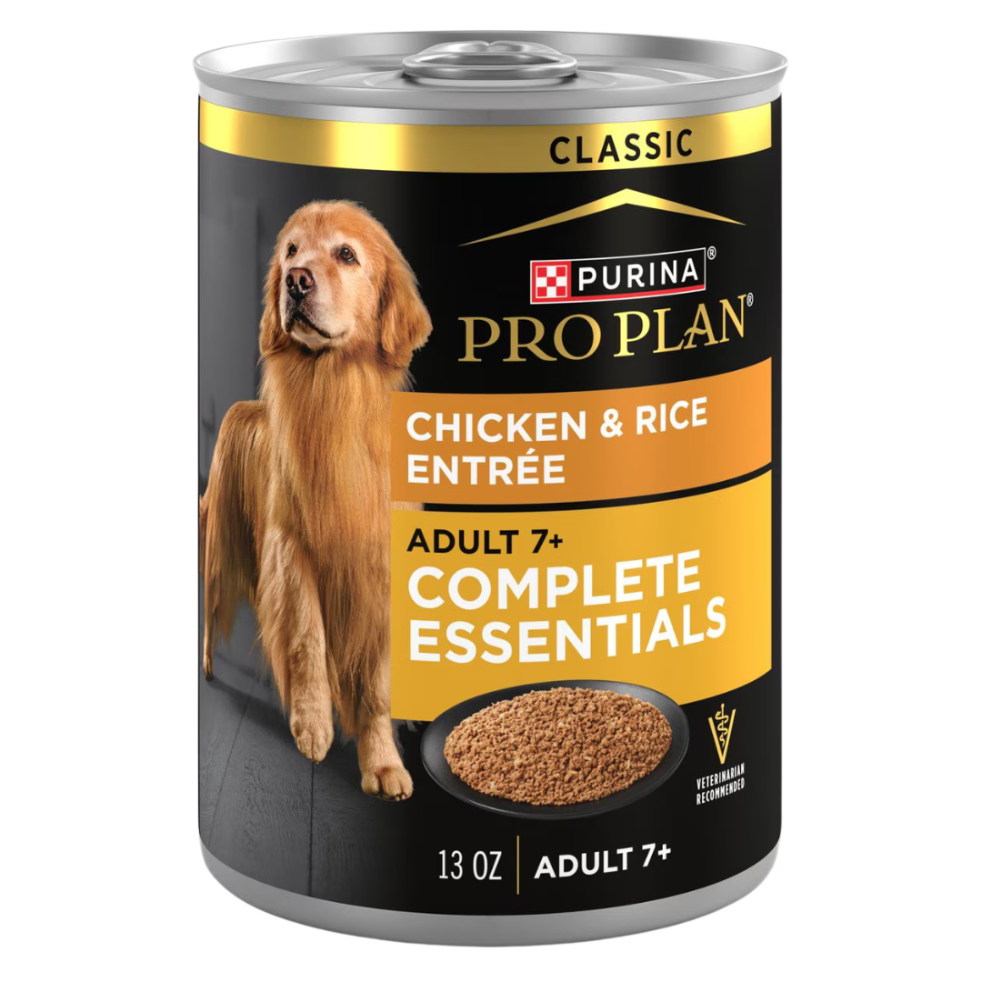 Purina Pro Plan Complete Essentials 7+ Chicken & Rice Senior Canned Dog Food