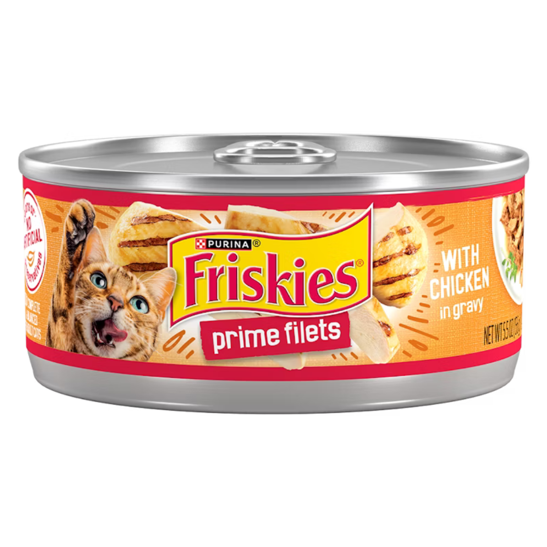 Friskies Prime Filet Chicken & Gravy Canned Cat Food