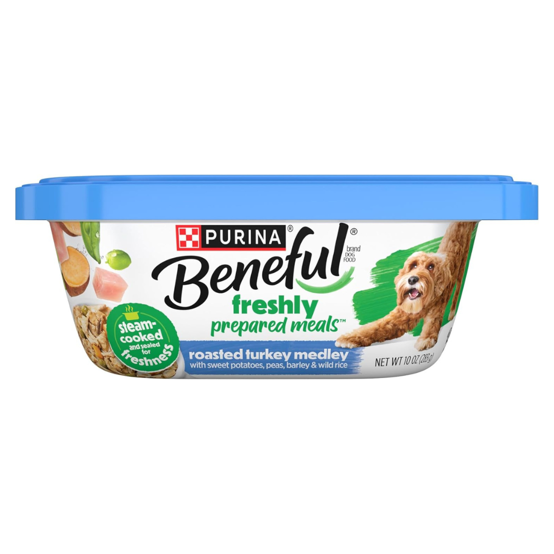 Purina Beneful Prepared Meals Roasted Turkey Medley Wet Dog Food