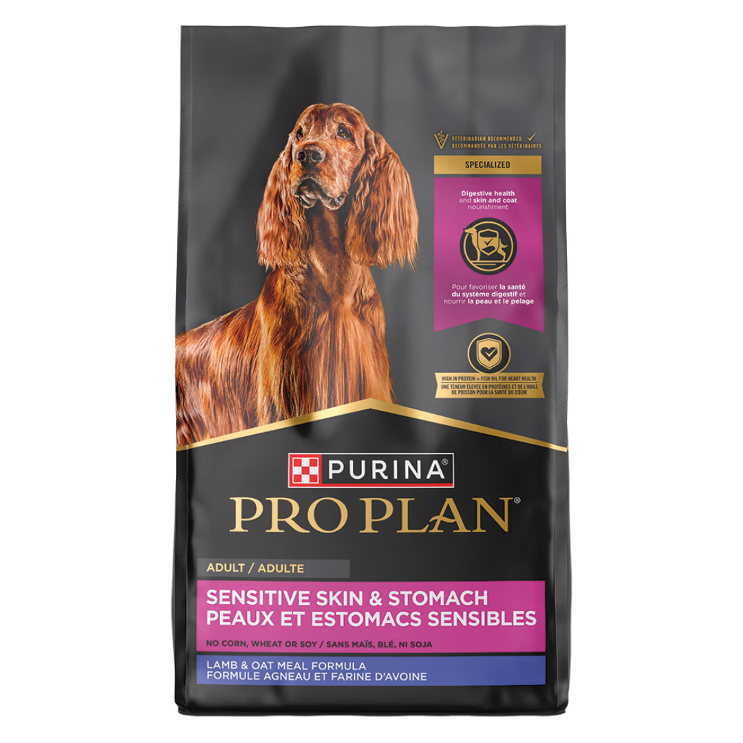 Purina Pro Plan Sensitive Skin & Stomach Lamb & Oatmeal Dry Dog Food