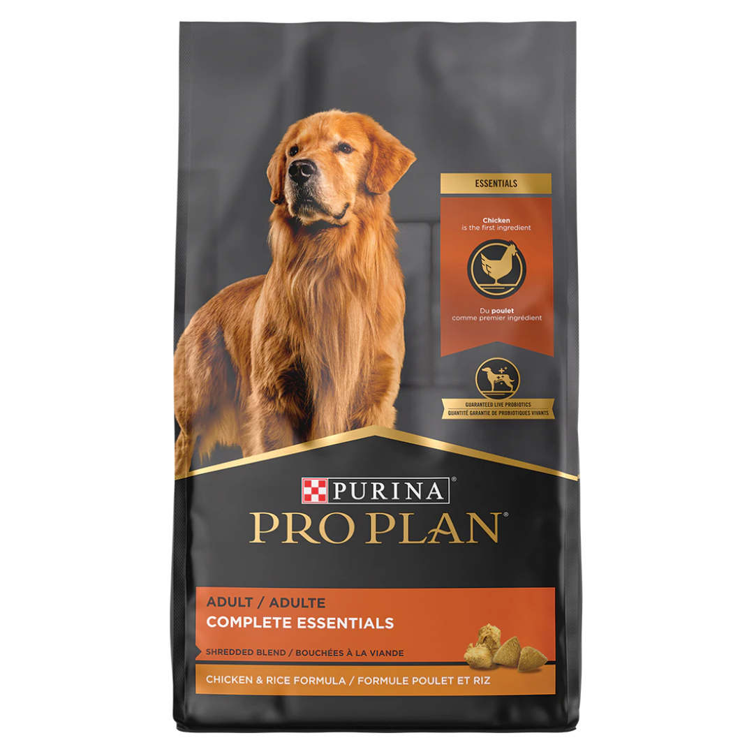 Purina Pro Plan Complete Essentials Adult Shredded Blend Chicken & Rice Dry Dog Food