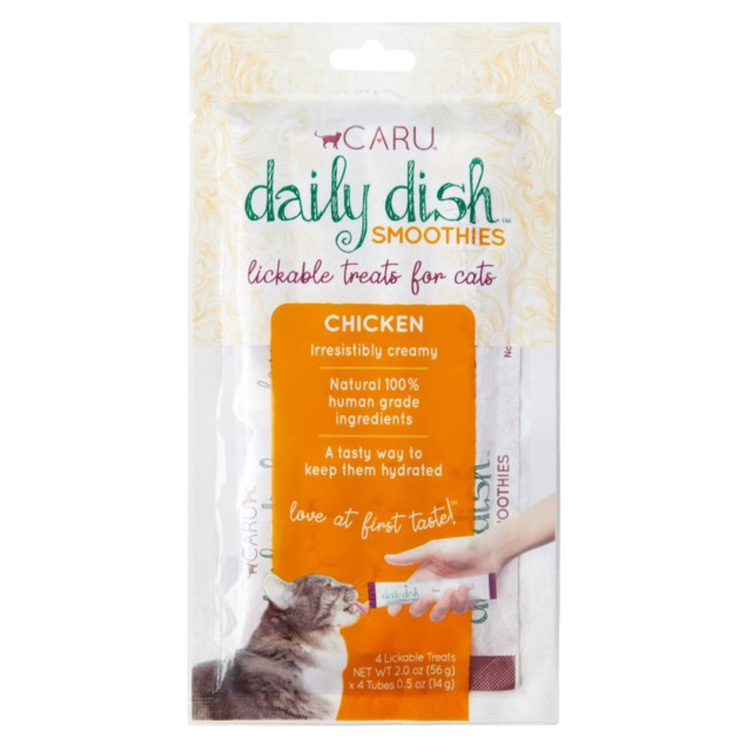 Caru Daily Dish Smoothie Chicken Lickable Treat for Cats