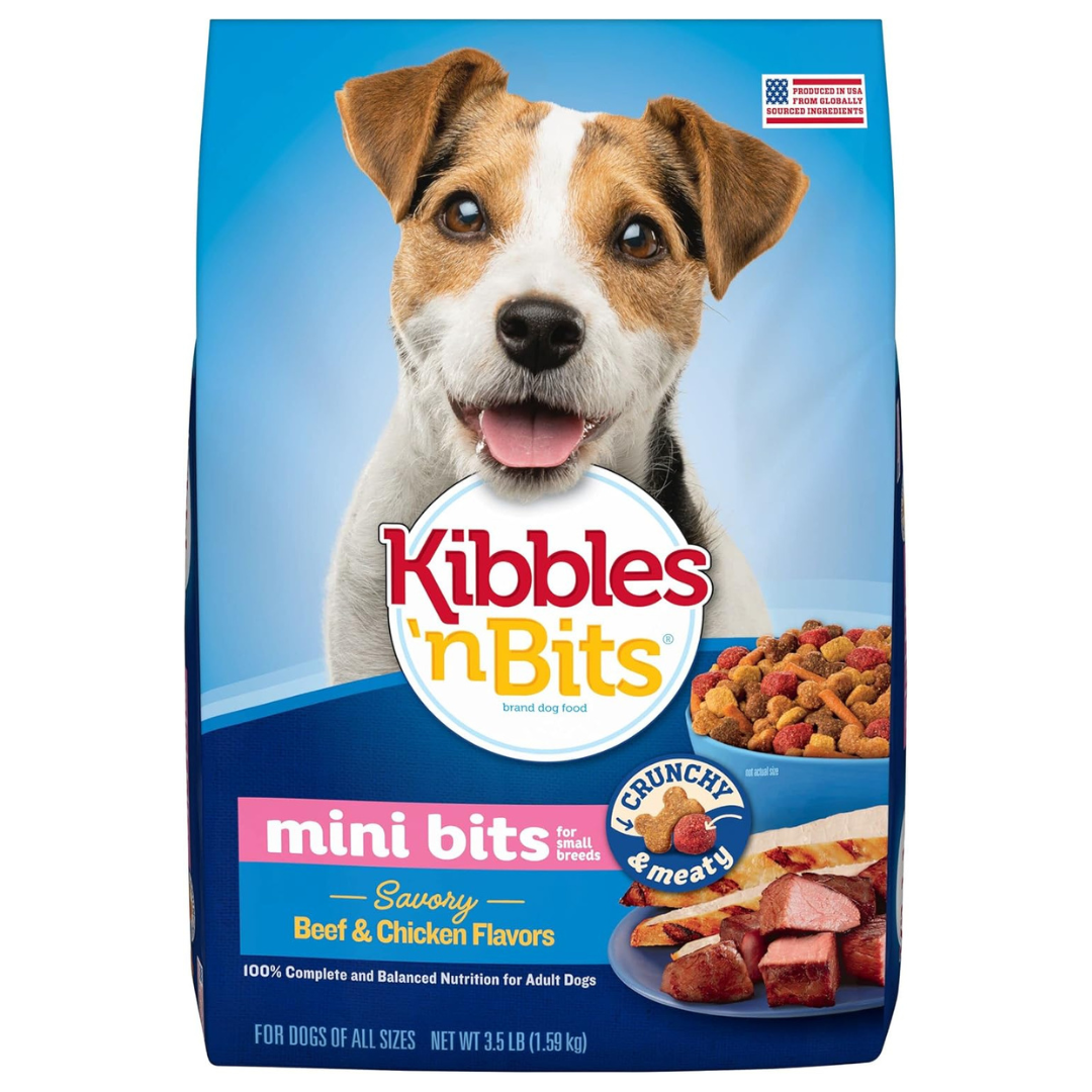 Kibbles 'n Bits Mini Bits Savory Bacon & Steak Flavor Dry Dog Food