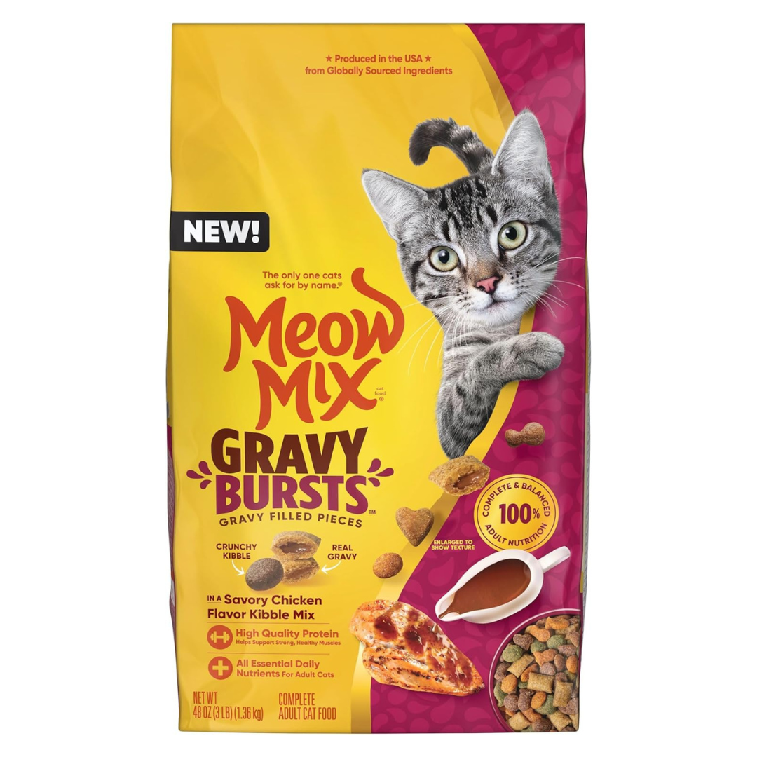 Meow Mix Gravy Bursts Dry Cat Food