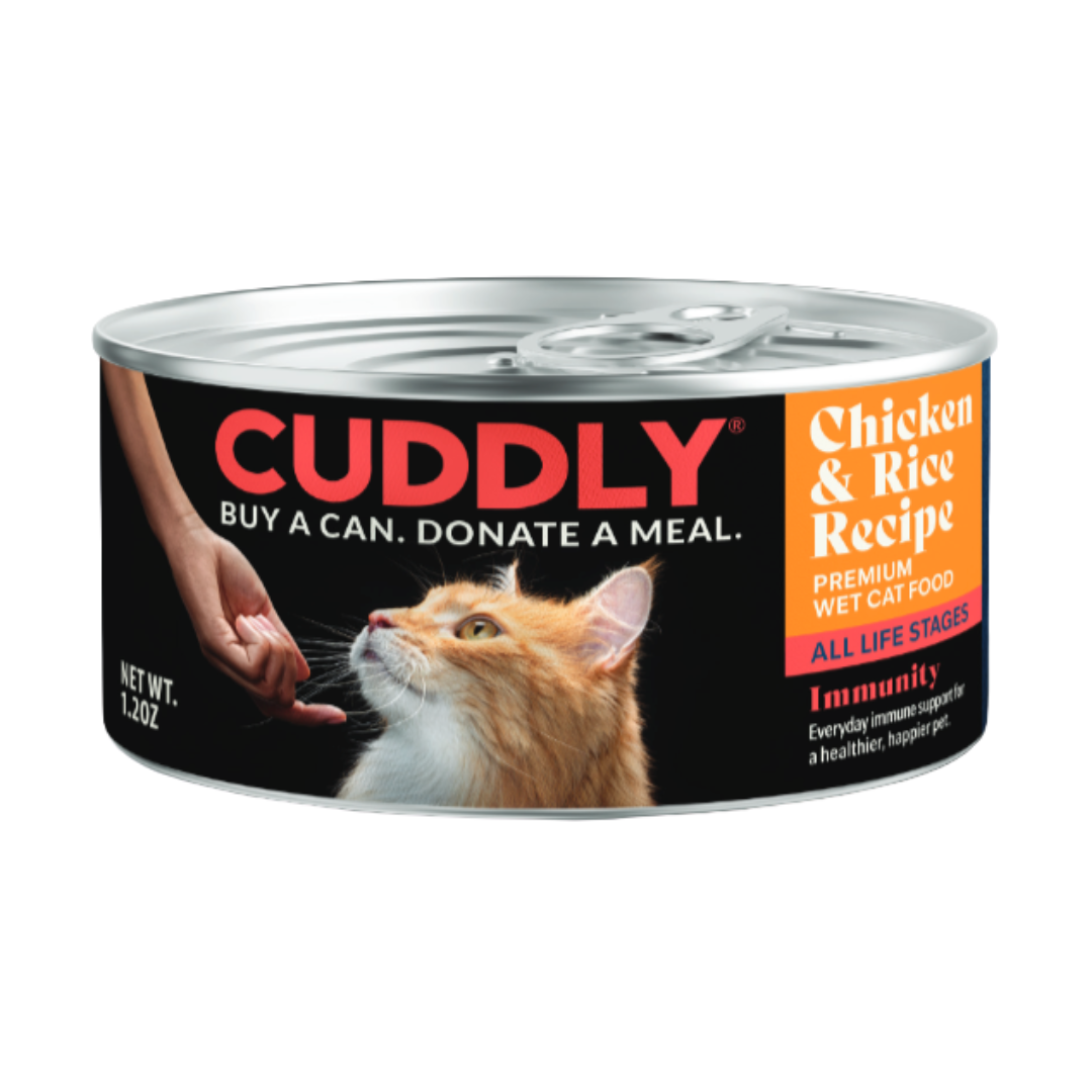 CUDDLY Chicken & Rice Canned Kitten Food