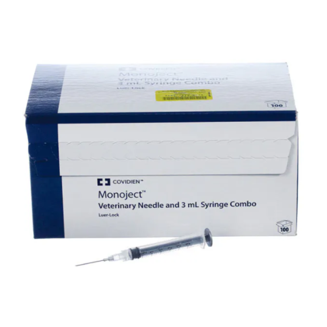 3cc Syringe w/ 25g x 5/8" Needle