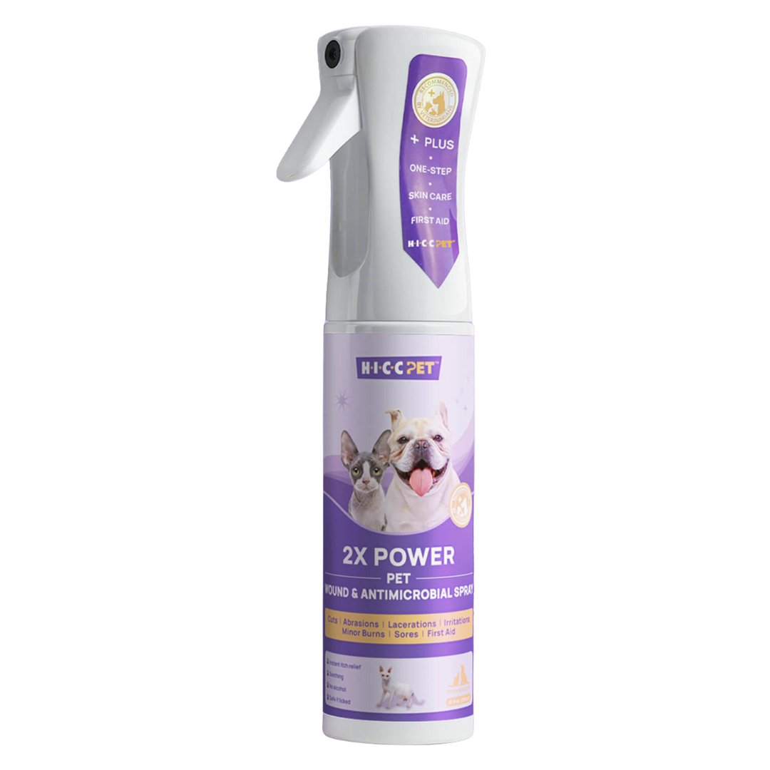 HICC Pet® 2X Power Wound & Antimicrobial Spray for Dogs & Cats
