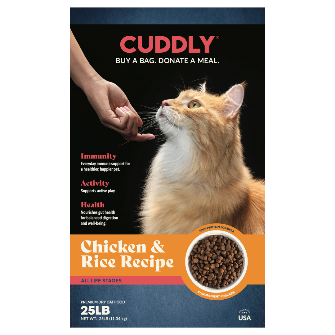 CUDDLY Chicken & Rice Dry Cat Food