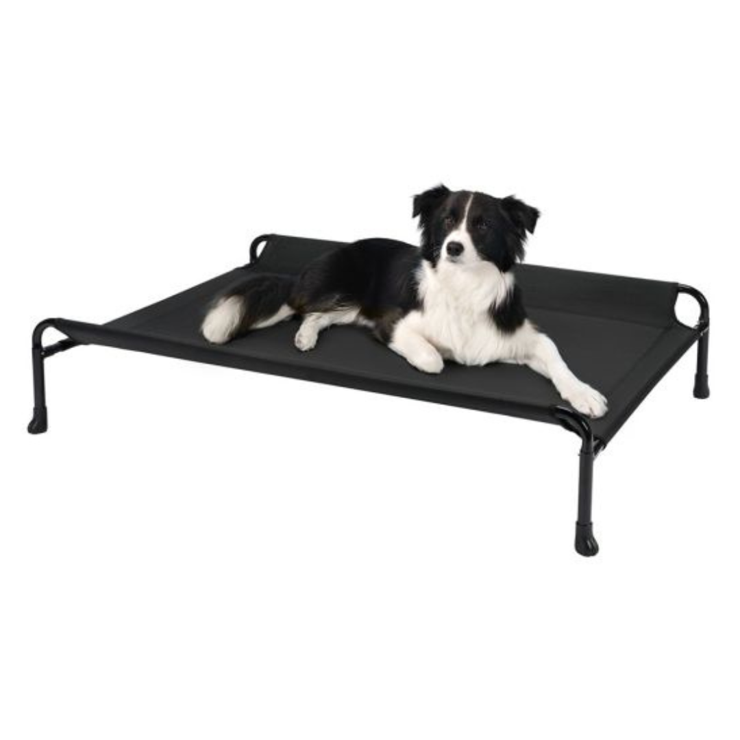 Veehoo Cooling Elevated Dog Bed with Side Guardrails