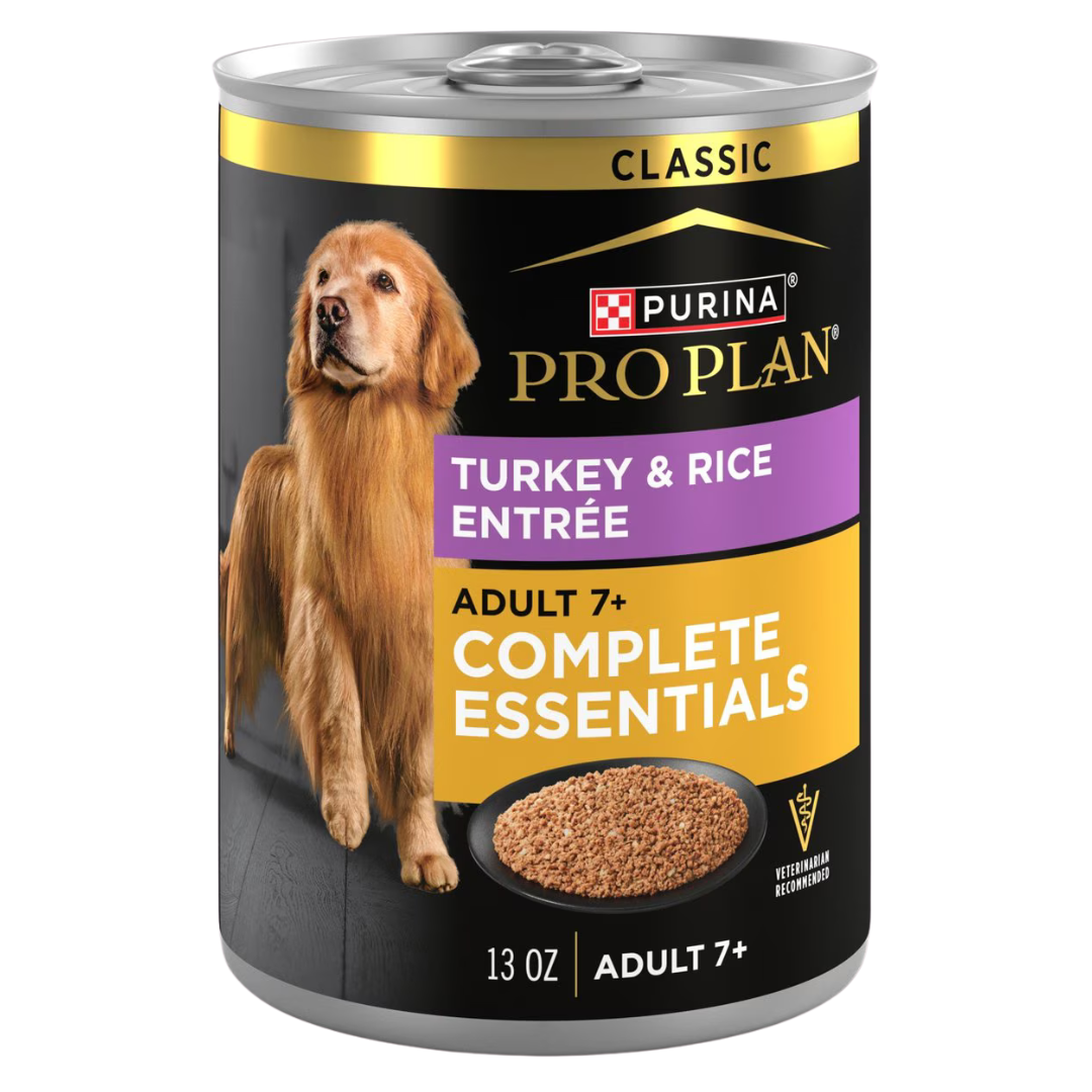 Purina Pro Plan Complete Essentials 7+ Senior Turkey & Rice Canned Dog Food