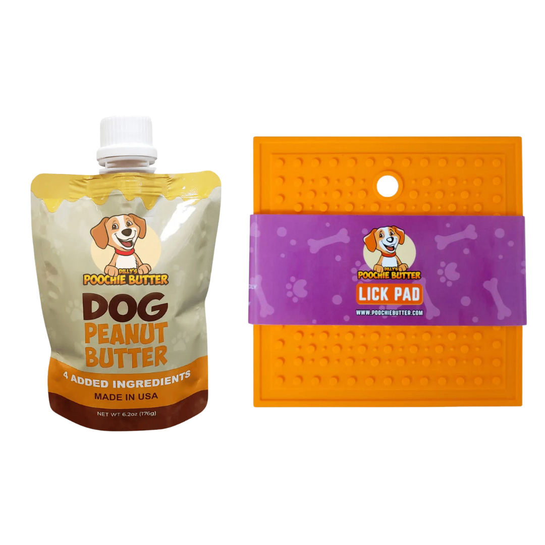 Dilly's Poochie Butter Peanut Butter Squeeze Pack + Lick Pad