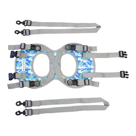 Walkin' Warrior Rear Harness, Blue