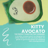 Snugarooz Kitty Avocato Cat Toy with Catnip