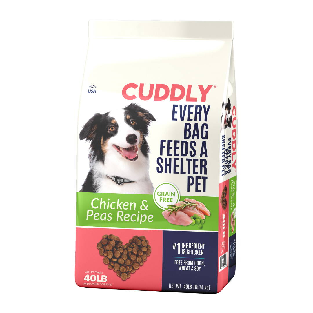 CUDDLY Chicken & Pea Grain Free Dry Dog Food, 1 pallet