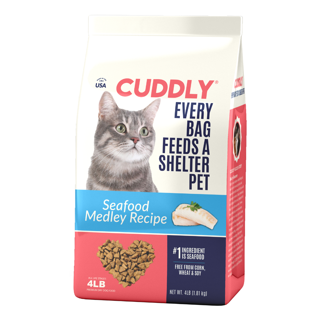 CUDDLY Seafood Medley Dry Cat Food