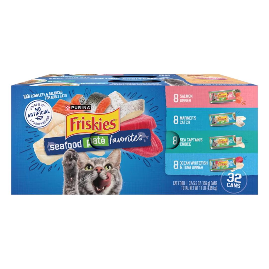 Friskies Seafood Pate Favorites Canned Cat Food