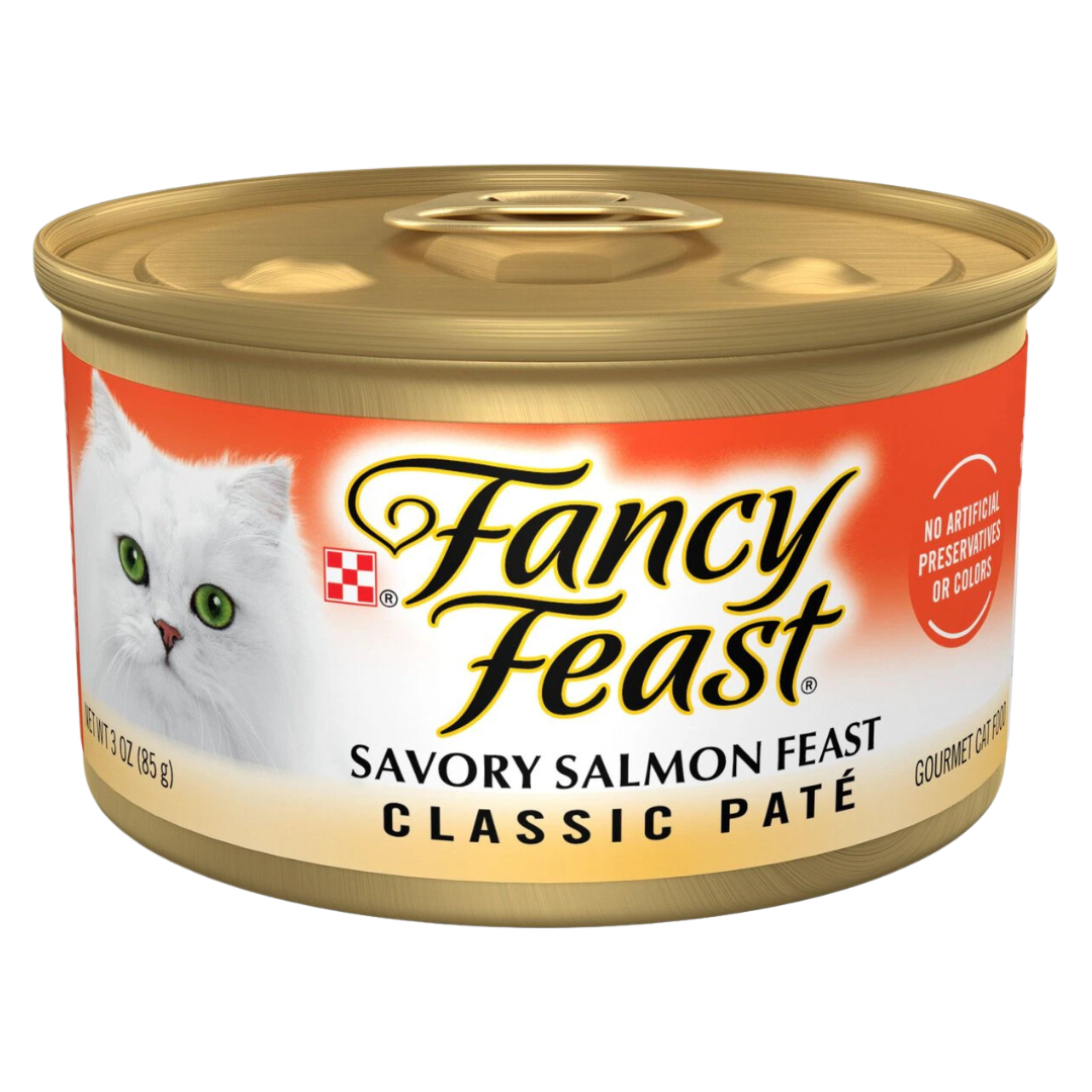 Fancy Feast Savory Salmon Feast Classic Pate Canned Cat Food