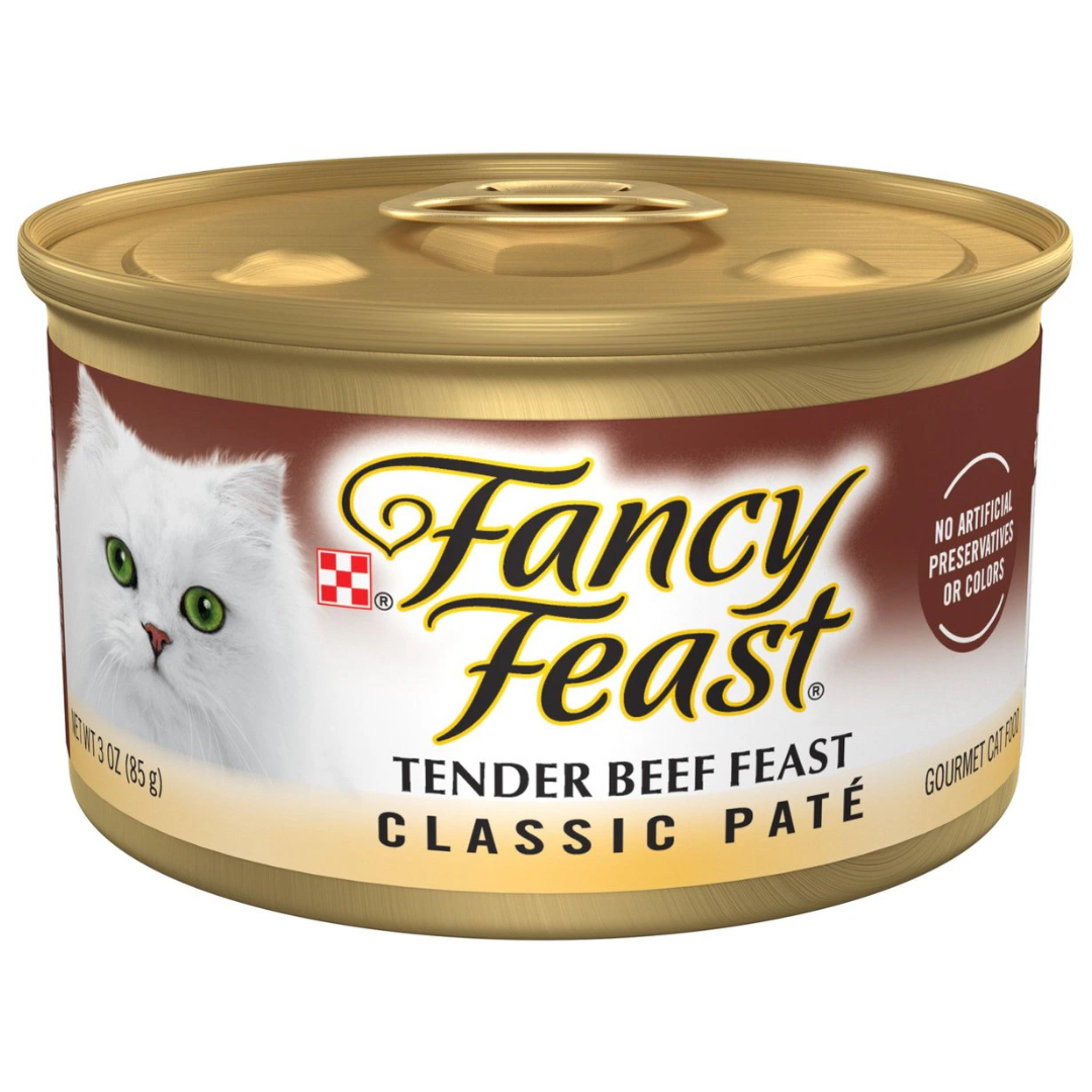 Fancy Feast Tender Beef Feast Classic Pate Canned Cat Food