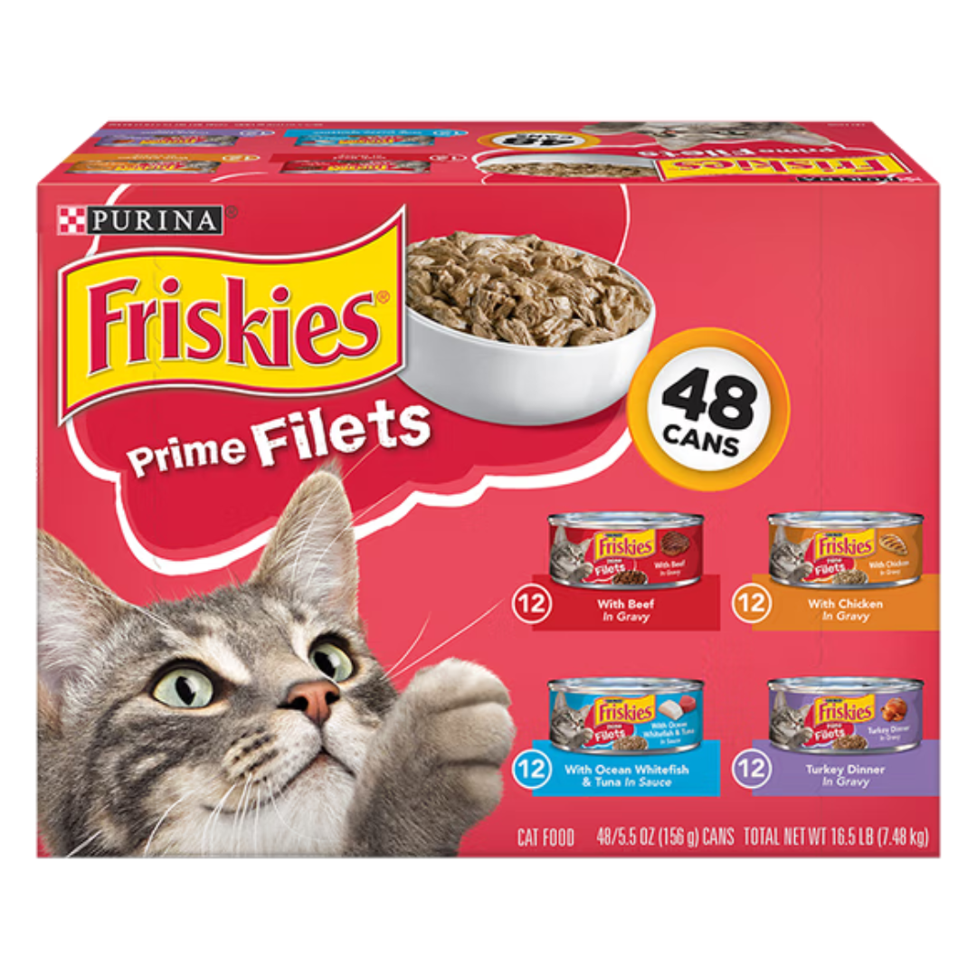 Friskies Prime Filet Variety Pack Canned Cat Food