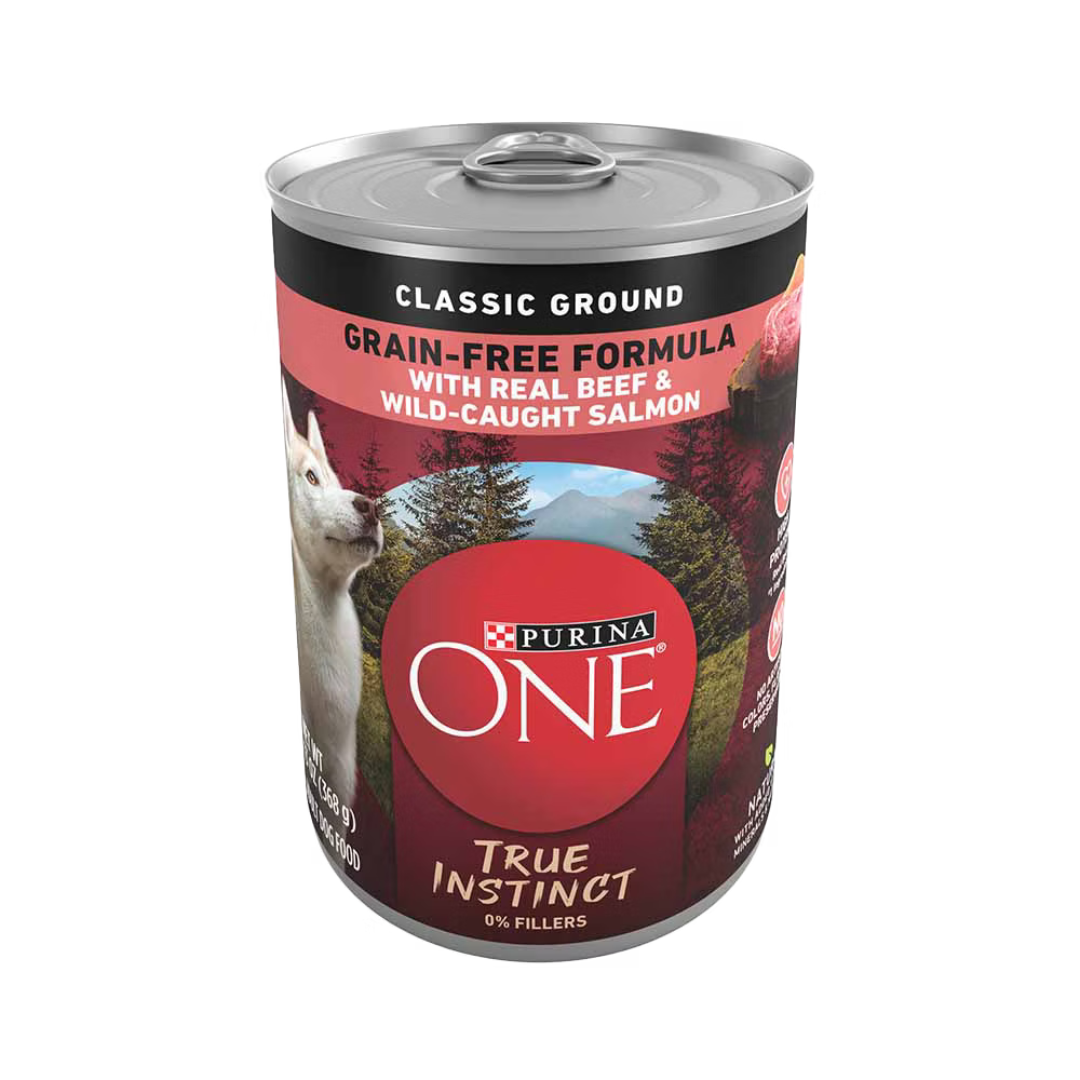 Purina One SmartBlend True Instinct Beef & Salmon Canned Dog Food