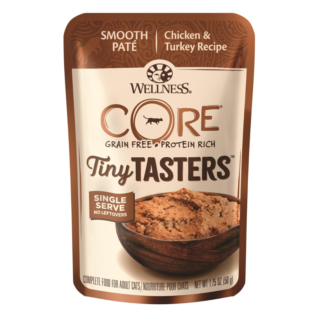 Wellness Core Tiny Tasters Chicken & Turkey Wet Cat Food Pouches