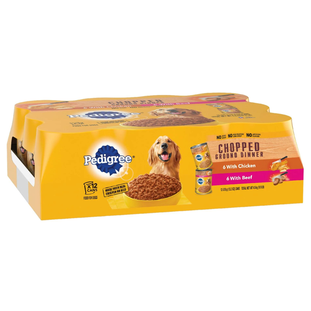 Pedigree Chopped Chicken & Beef Variety Canned Dog Food