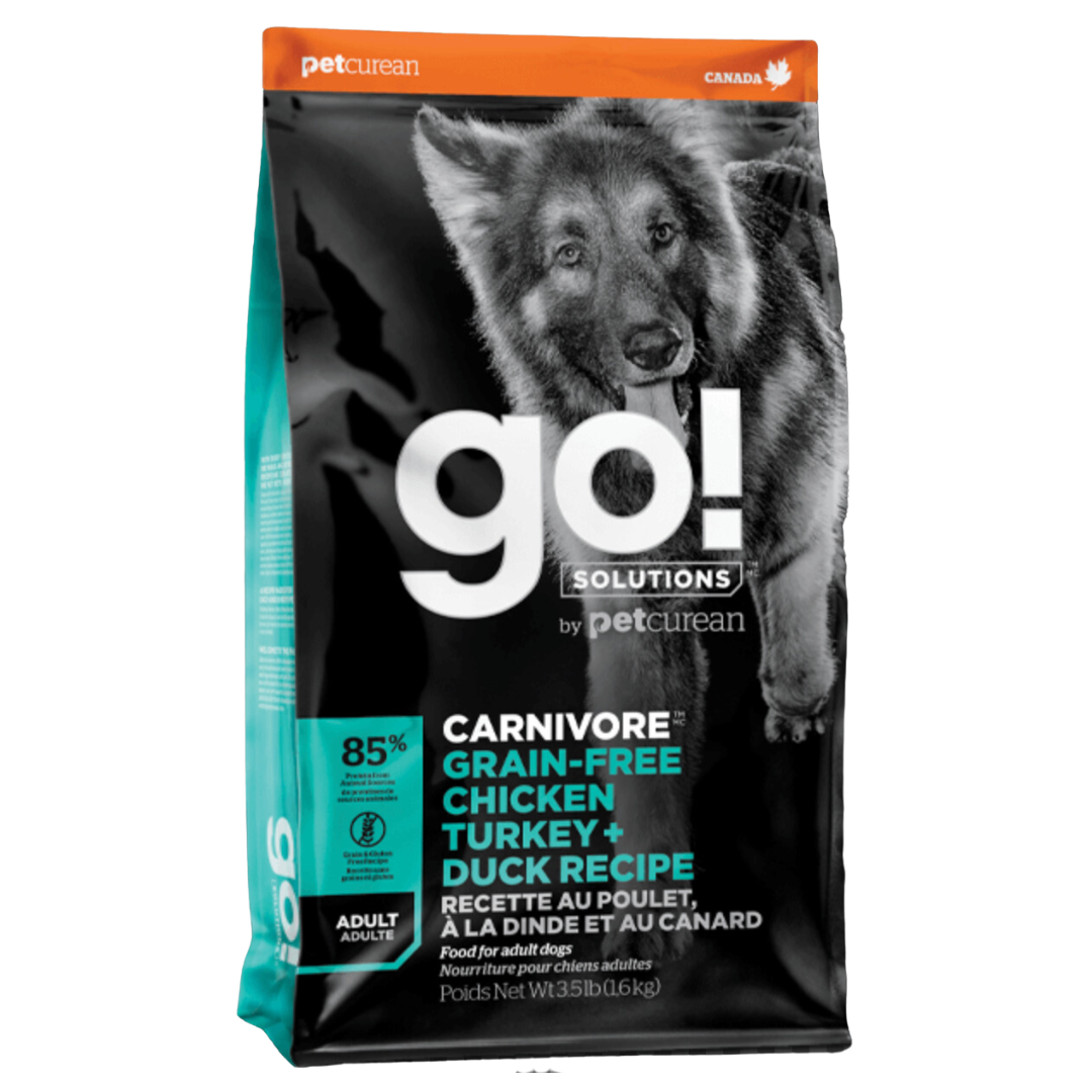 Petcurean GO! Carnivore Grain Free Chicken, Turkey, & Duck Recipe Dry Dog Food