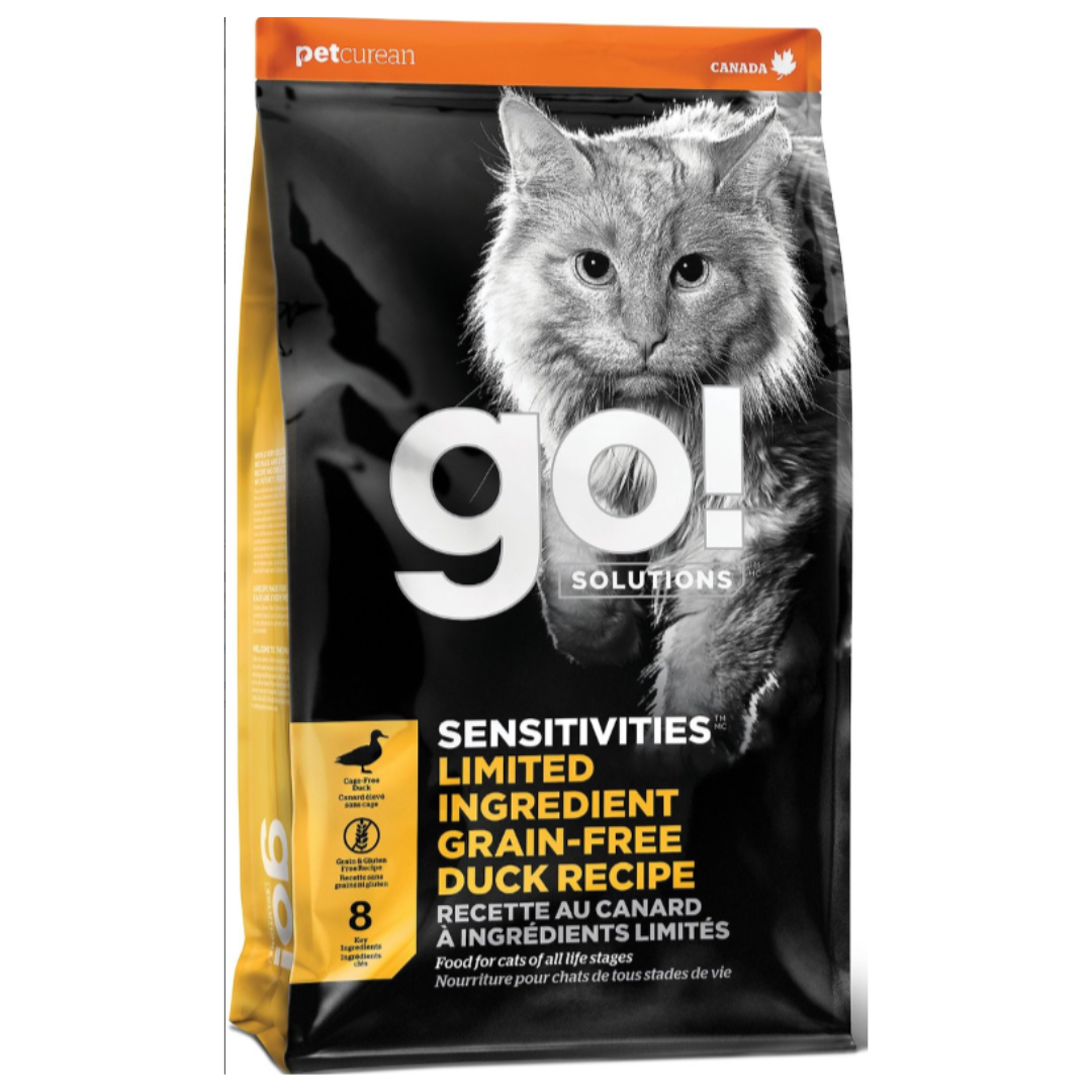 Petcurean GO! SENSITIVITIES Grain Free Duck Recipe Dry Cat Food