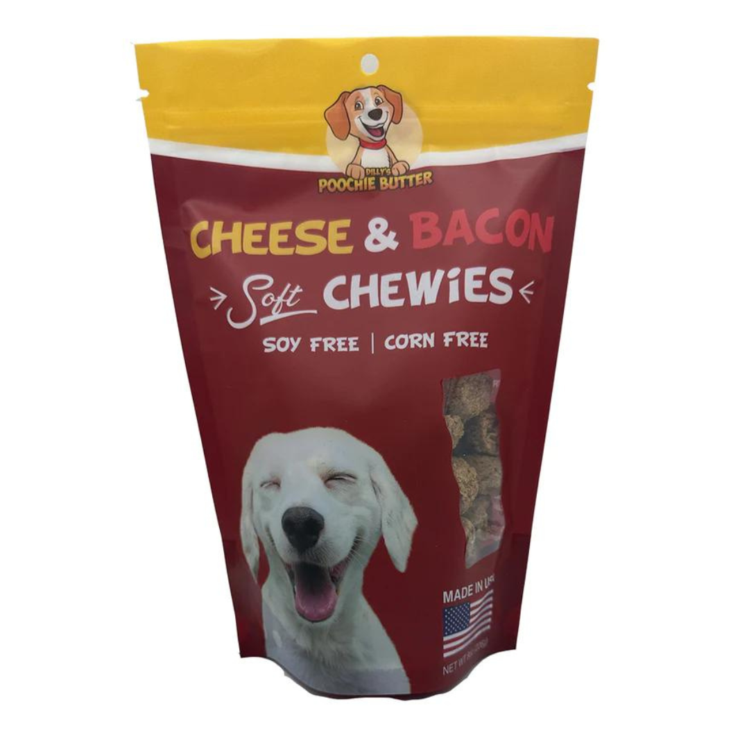 Dilly's Poochie Butter Bacon & Cheese Soft Chewies