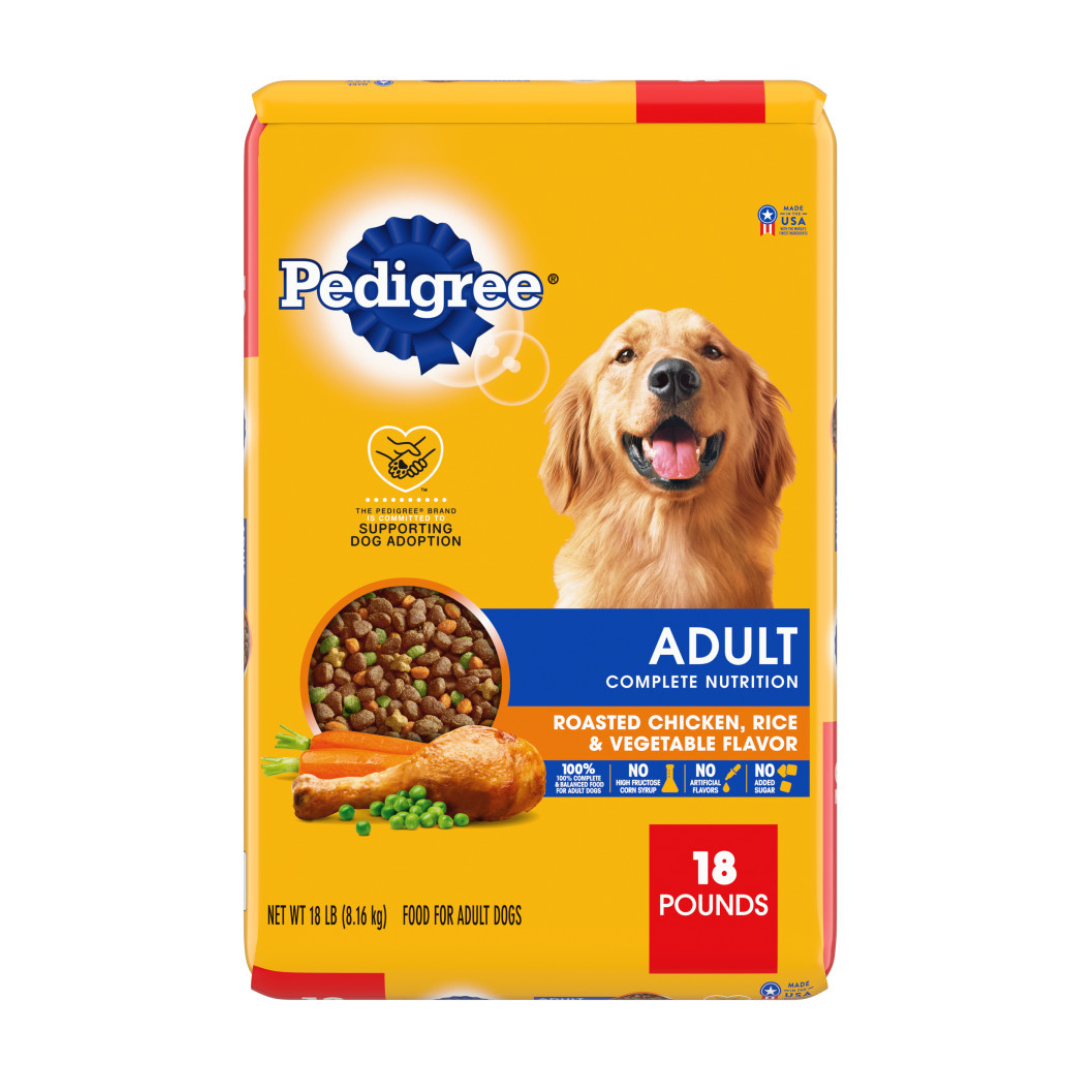 Pedigree Complete Nutrition Roasted Chicken, Rice, & Vegetable Adult Dry Dog Food