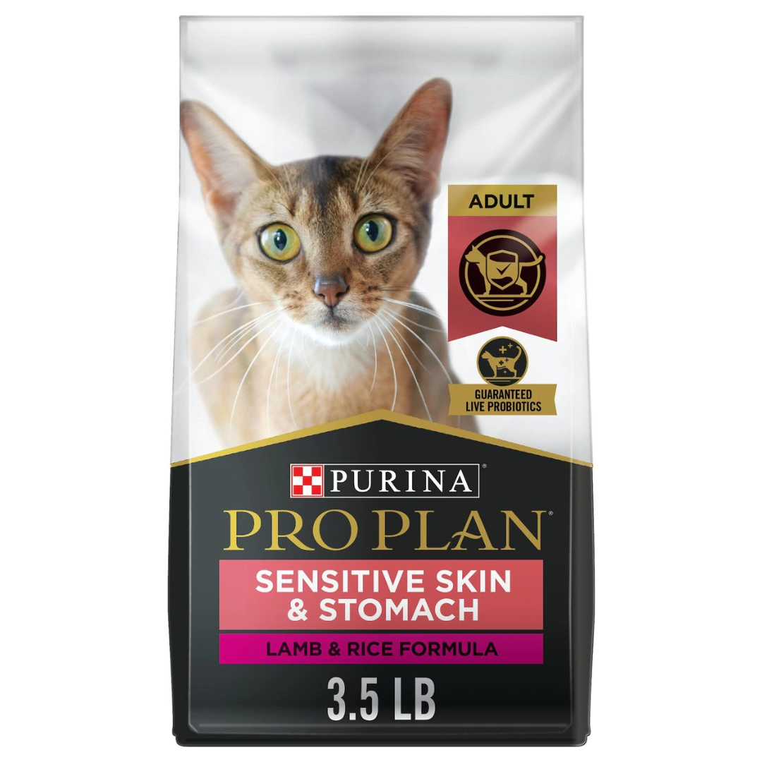 Purina Pro Plan Sensitive Skin & Stomach Lamb & Rice Dry Cat Food