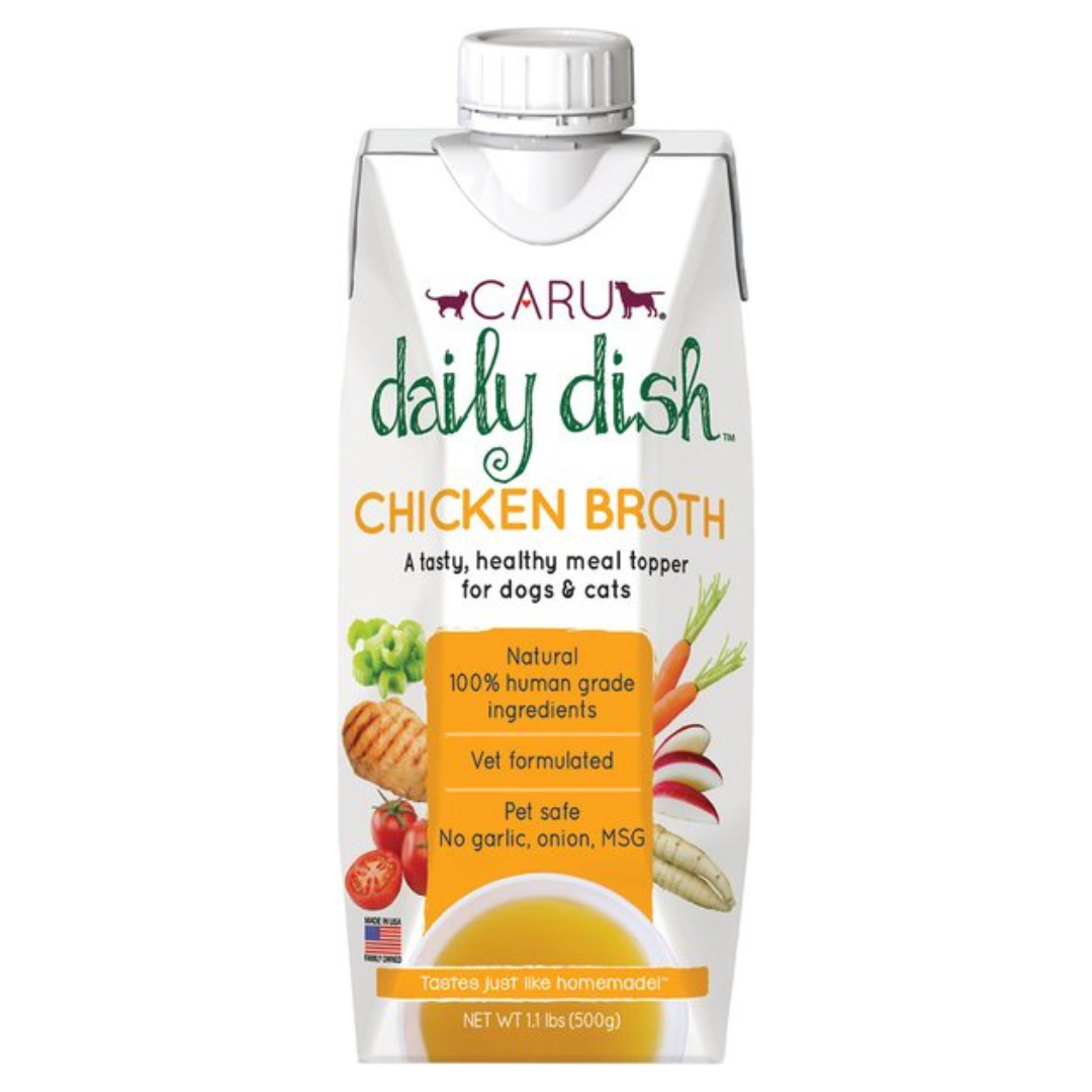 Caru Daily Dish Chicken Broth for Dogs & Cats