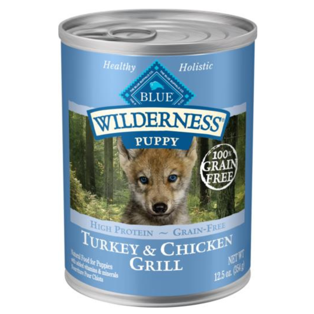 Blue Buffalo Wilderness Turkey & Chicken Grain Free Canned Puppy Food