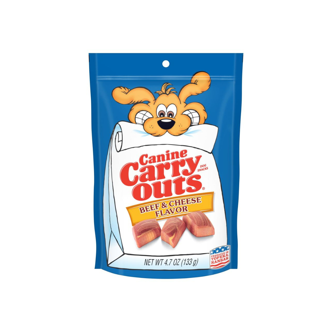 Canine Carry Outs Beef & Cheese Flavor Chewy Dog Treats