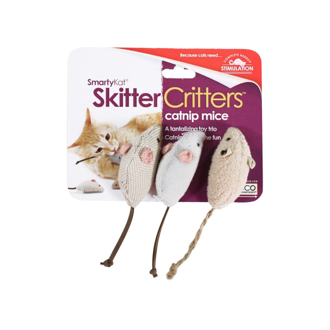 SmartyKat Skitter Critters Mice Catnip Toy