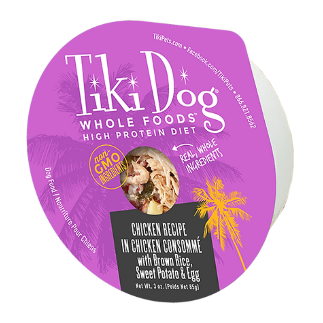 Tiki Dog Wholefoods Chicken Recipe in Chicken Consommé Wet Dog Food