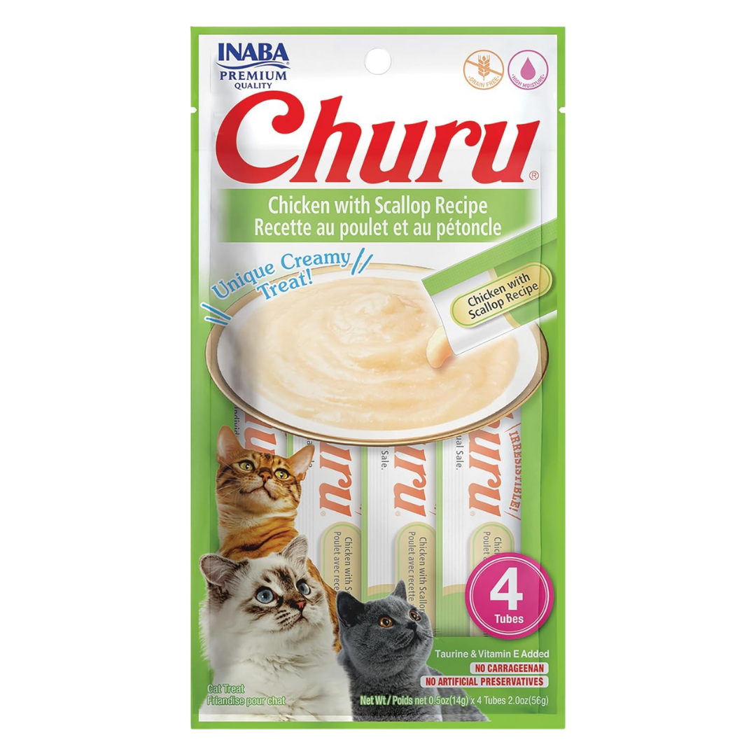 Inaba Churu Chicken with Scallop Cat Treat