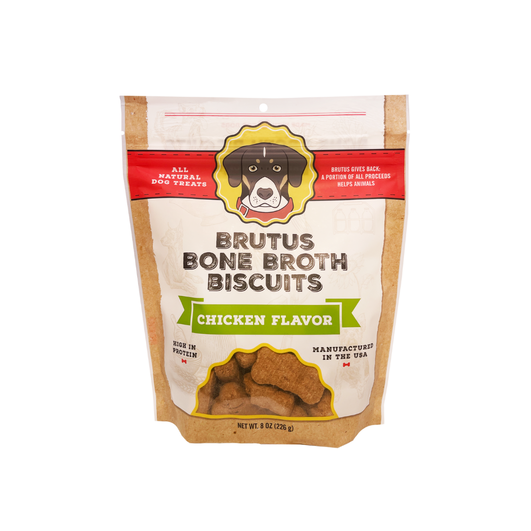 Brutus Bone Broth Chicken Dog Biscuits