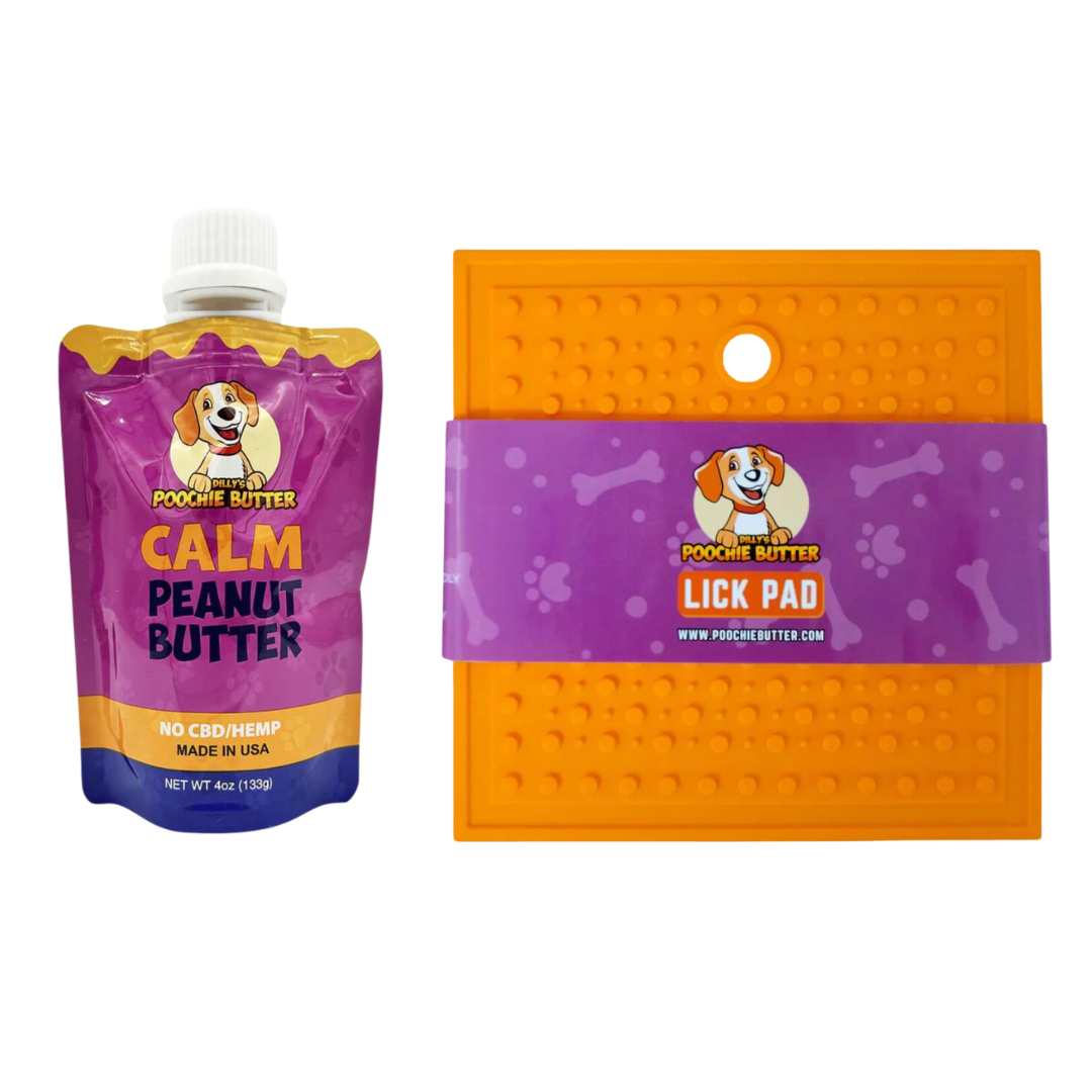 Dilly's Poochie Butter Calming Peanut Butter Squeeze Pack + Lick Pad