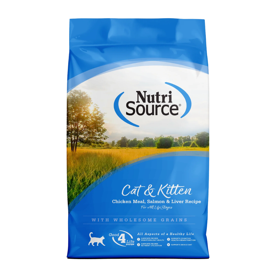 NutriSource Chicken, Salmon, & Liver Dry Cat/Kitten Food