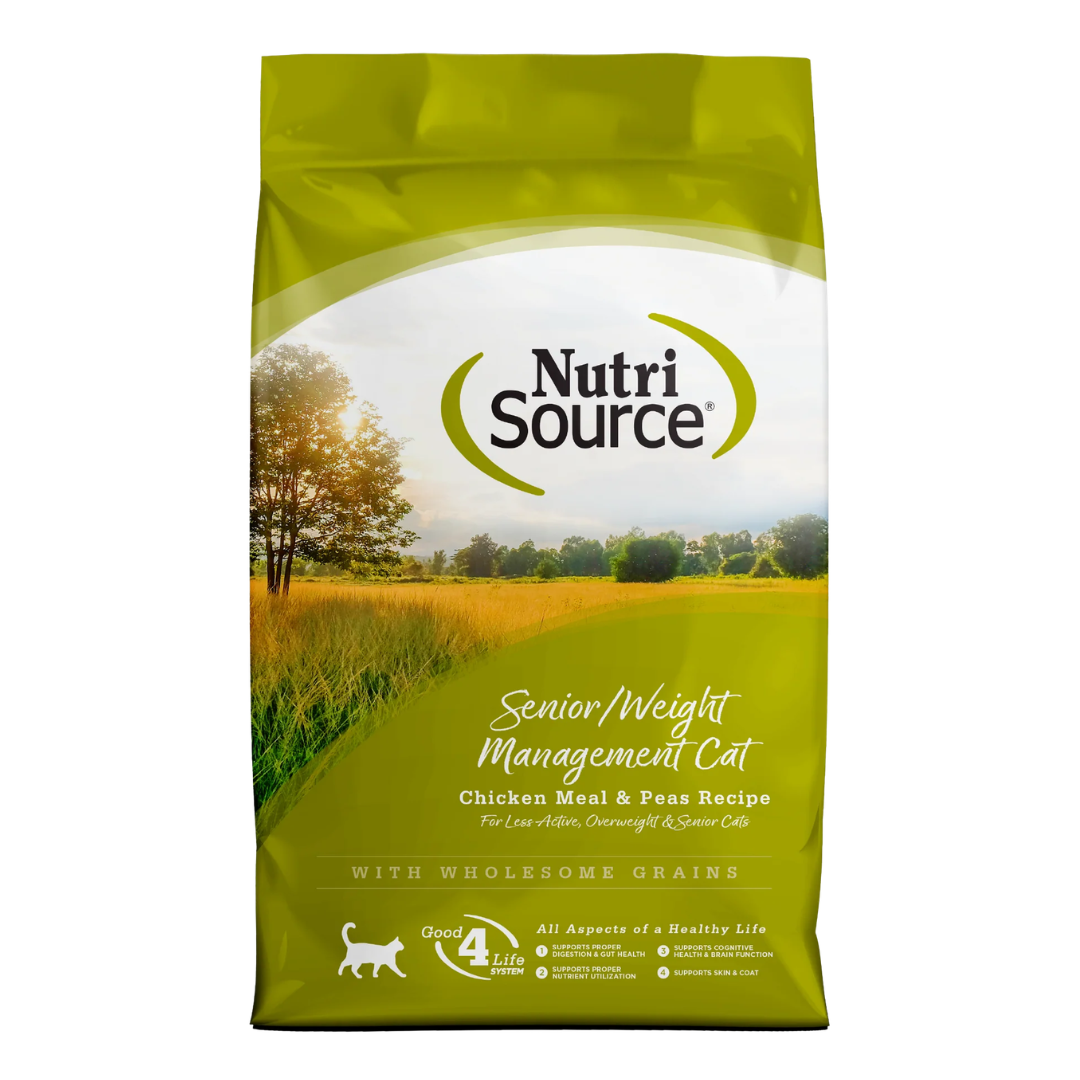 NutriSource Chicken & Pea Weight Management Senior Dry Cat Food