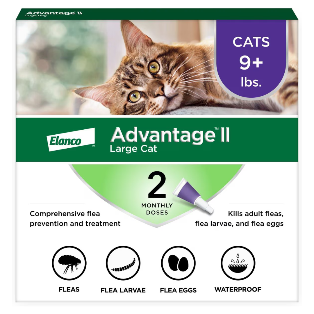 Advantage II Flea Spot Treatment for Cats, 9+ lbs