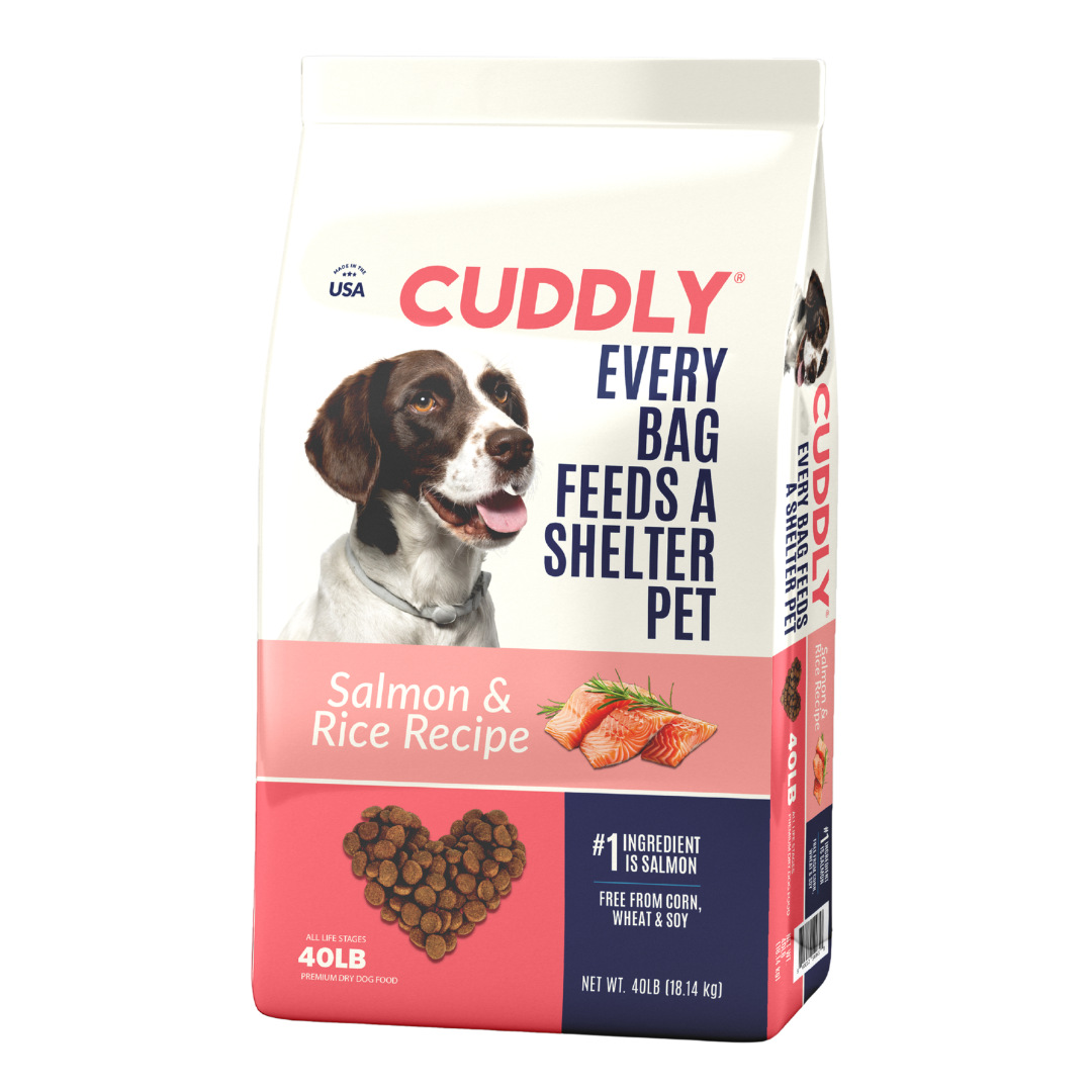 CUDDLY Salmon & Rice Dry Dog Food, 1 pallet