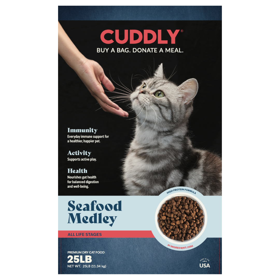CUDDLY Seafood Medley Dry Cat Food