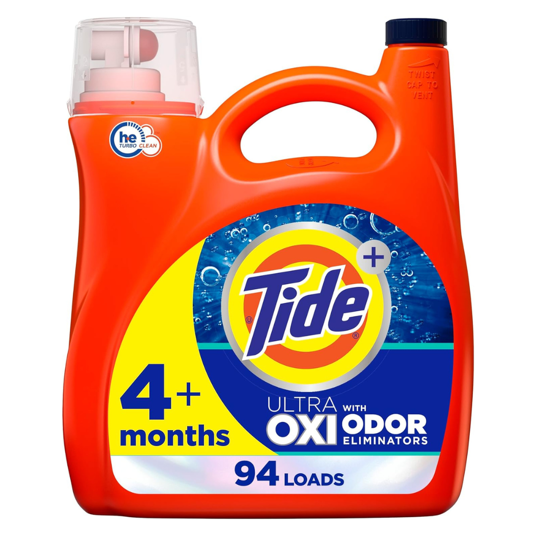 Tide Ultra Oxi Liquid Laundry Detergent HE Compatible