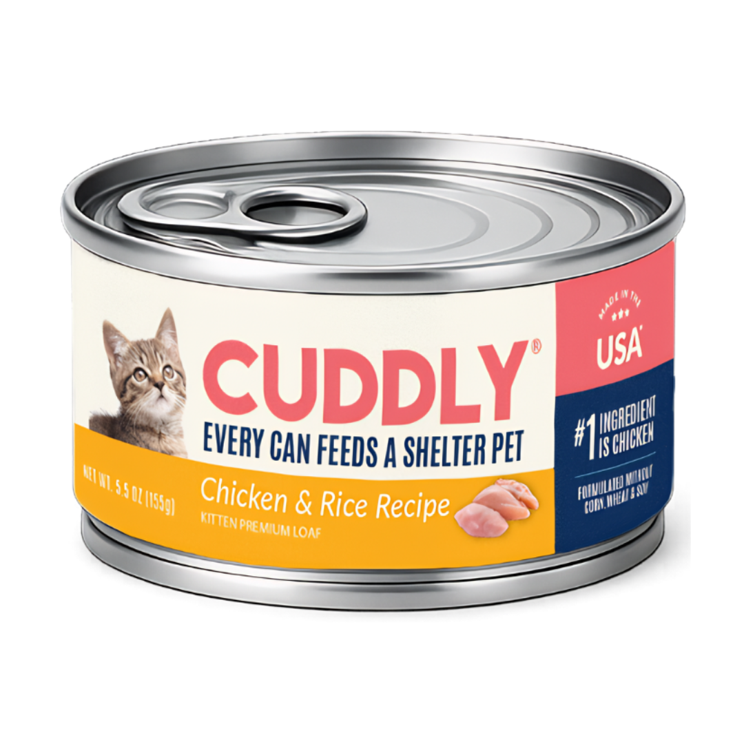 CUDDLY Chicken & Rice Wet Kitten Food