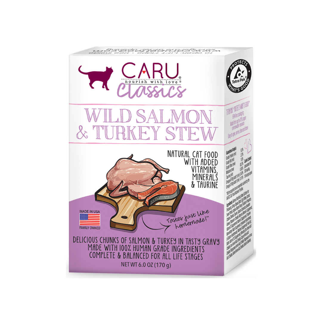 Caru Classics Wild Salmon & Turkey Stew for Cats