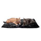 ThermaNAP™ Faux Fur Self-Warming Pet Bed Mat, Black